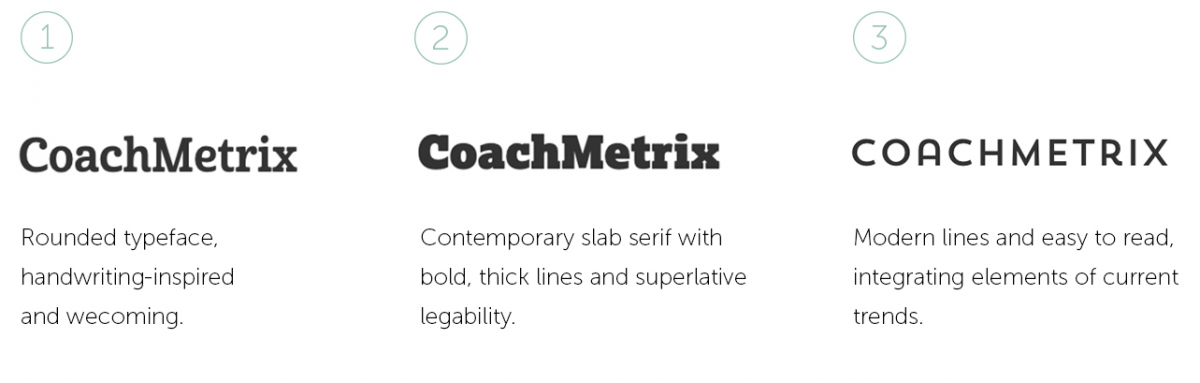 Coachmetrix logo options